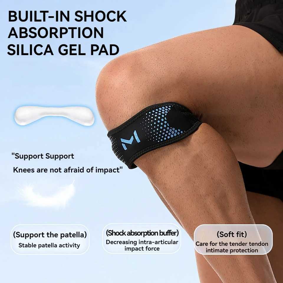 GTUBIKE 1PC Patella Knee Strap Adjustable Knee Brace Patellar Tendon Stabilizer Support Band for Soccer Basketball Running JumpeW251024