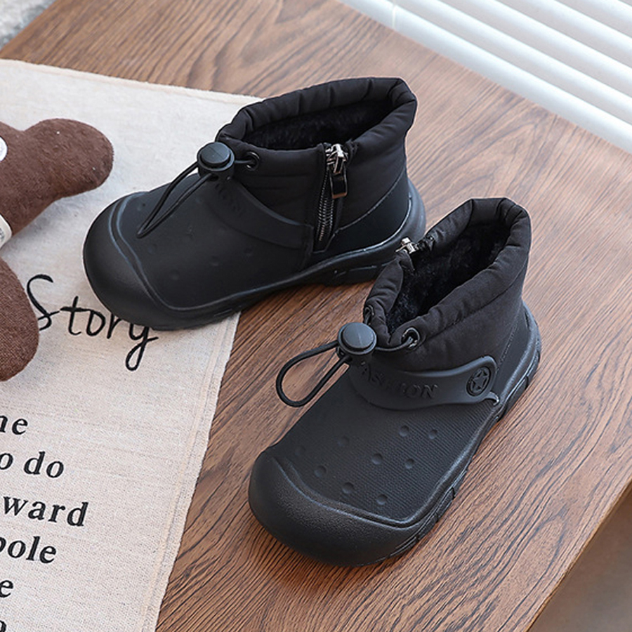 Kids Toddler Boots Children's Snow Boots Winter Boys Girls Walkfashion Warm Waterproof Fashion Warm Plush Fur Cotton Shoes Boots Size US6C-US5Y W