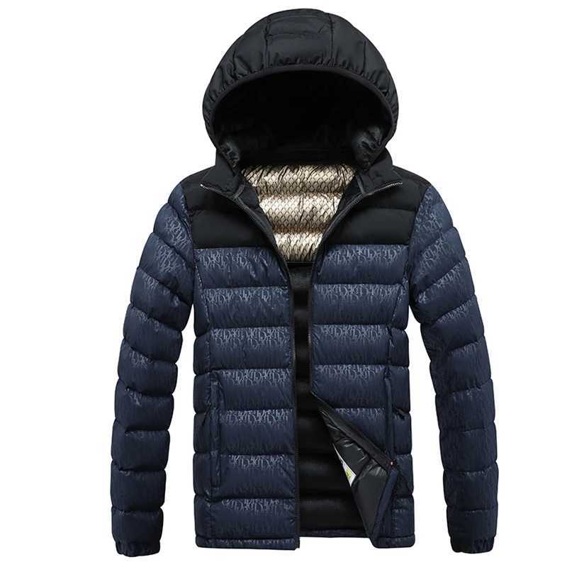 Mens Clothing Mens New Winter Parkas Korean Version Slim Fit Warm Parkas Detachable Cap Casual Comfortable Mens Top Jacket Z251024