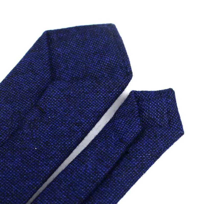 New Solid Wool Ties For Men High Quty Brand Narrow Slim Suits Neckties e 6cm Mens Neck Tie for Wedding Cravats Y251024