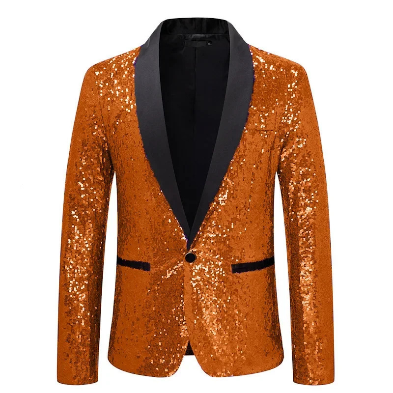 Shiny Sequin Mens Suit Jacket Casual Style Bright Effect Special Offer Arrival CrossBorder Elegant Outerwear 251023