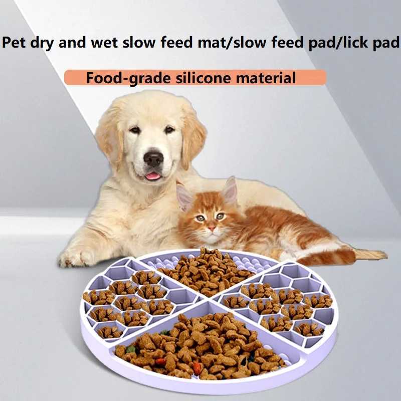 Licking Mat Dogs Pet Supplies Silicone Licking Mat Cat Slow Feeder with Suction Cup Slow Feeding Pad Dog Peeling Mat GCP02 Y251023