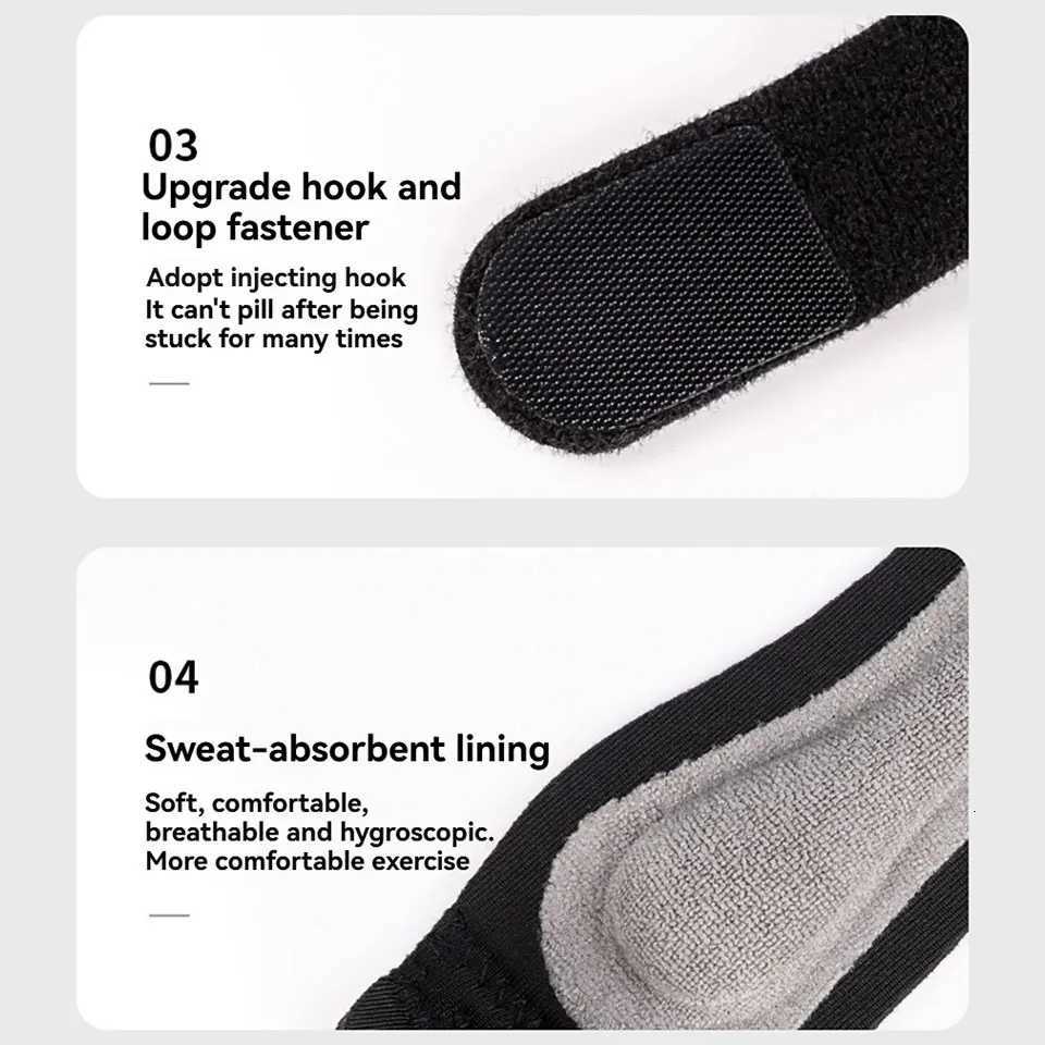 GTUBIKE 1PC Patella Kneecap Band Adjustable Silica Gel Knee Tendon Strap Protector Knee Pad Running Sports Cycling Knee SupportW251024