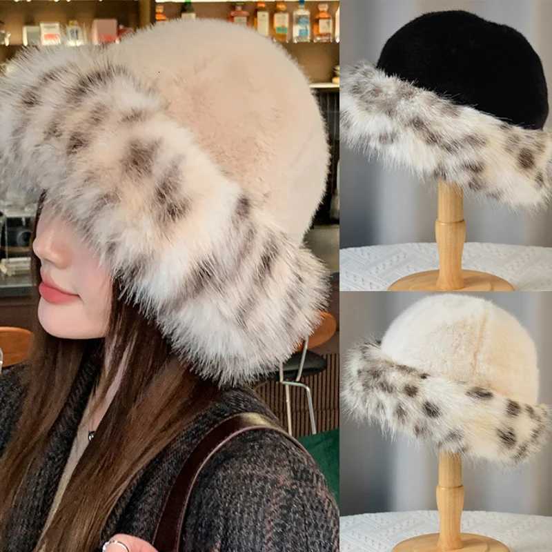 Warm Winter Plush Mongolian Hat Women Fur Bucket Cap Riding Thicken Fluffy Brimless Comfortable Fashion Outdoor Casual Soft HatL251024