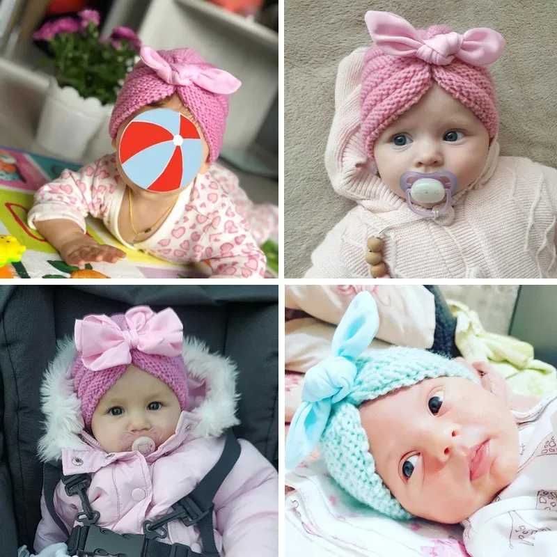 Winter Newborn Hat Infant Bonnet Baby Beanie Knitted Toddler Turban Hats for Girls Boys Accessories Kids Cap Baby Knit HatL251024