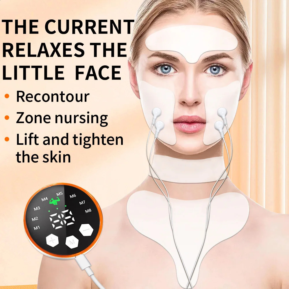 Ems Massager Current Muscle Stimulator Face Beauty Neck Skin Anti Face Skin Care Dark Circle 251016