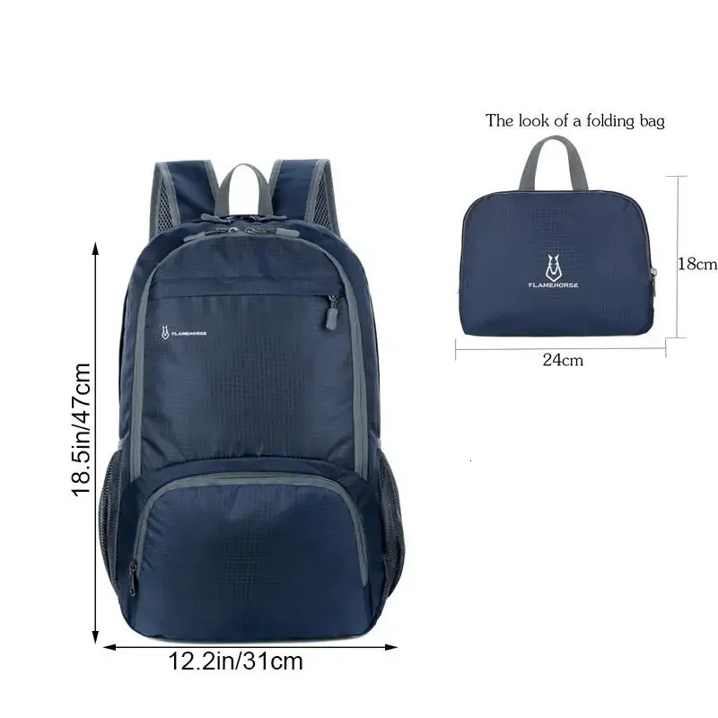 Lightweight Foldable Backpack Unisex Waterproof Packable Backpack Outdoor Travel Hiking Cycling Daypack Camping Backpack 251021