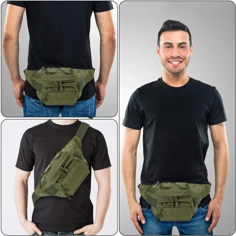 Waist Packs multifunction Fanny Pack for Men Outdoor Waist Bag Large Waist Pack for Daily Life Cycling Camping Hiking bags menL251024