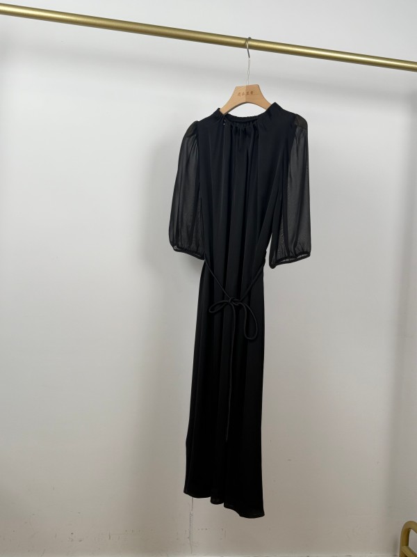 High-Quality Comfortable Premium Light Luxury Silk Dress JYL37022