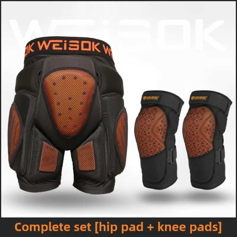 Ski Protective Gear Builtin Hip Knee Protection Set Single Board Double Board Anti Fall Butt Pad Adult Men Women EquipmentW251024