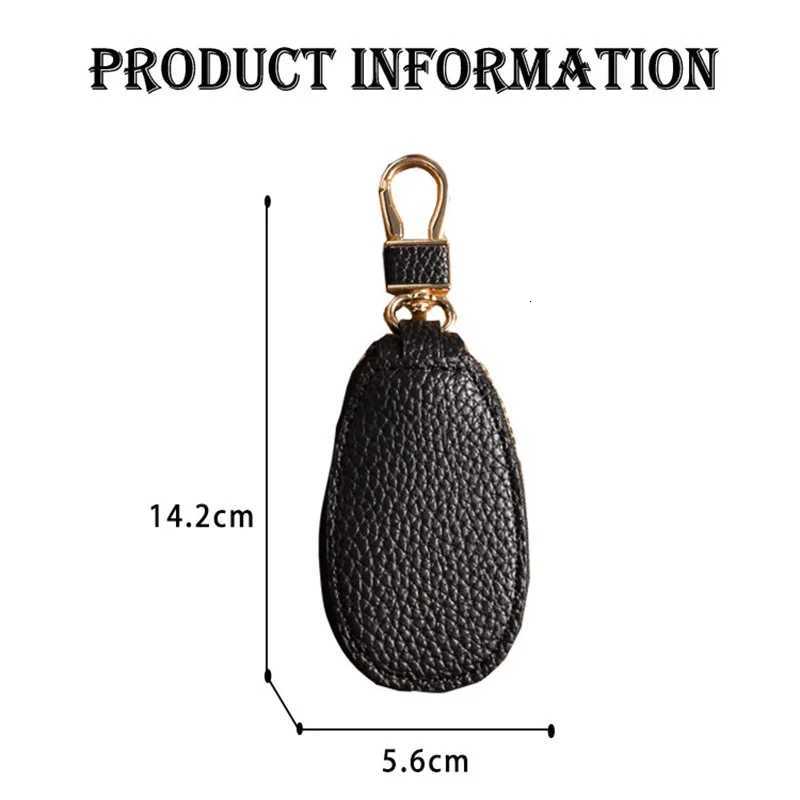 1PCS Leather Zipper Key Wallet Keychain Multifunctional Mini Purse Key Holder Case Folding Large Paper Money Storage Simple Z251023