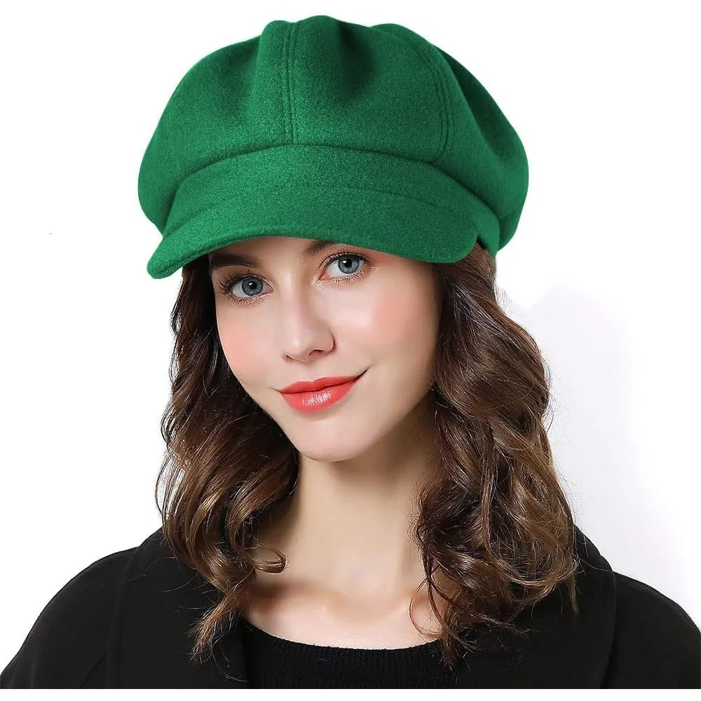 Women Beret sboy Hat French Wool Cap Classic Autumn Spring Winter 251021