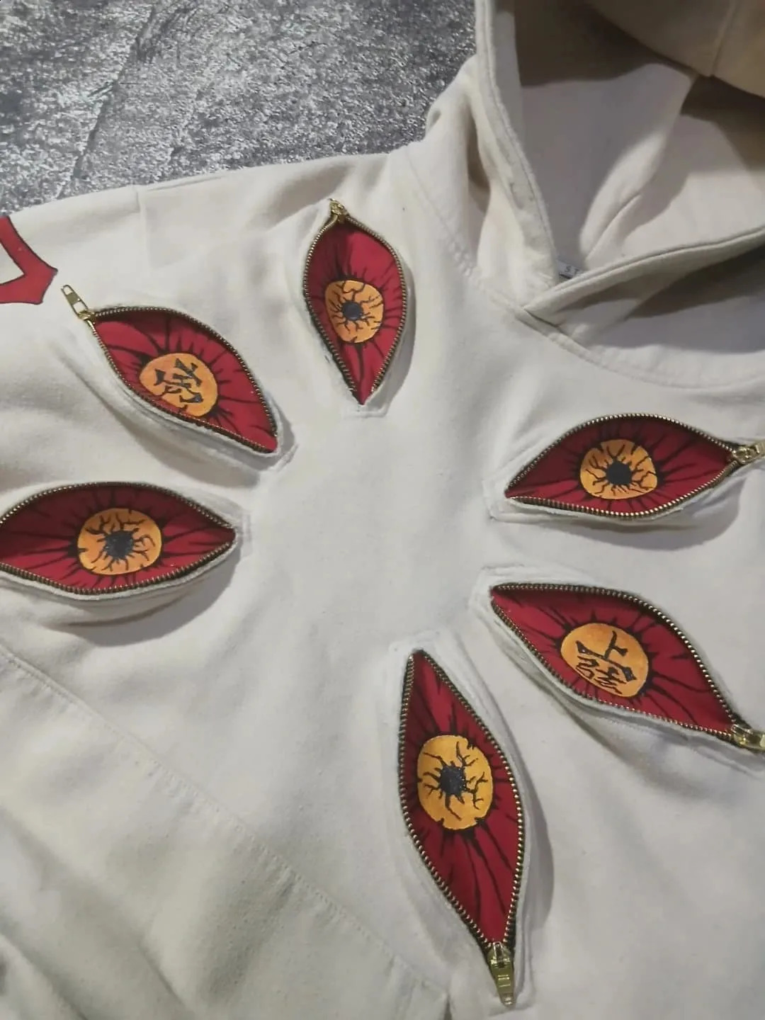 Gothic punk patch zipper pocket loose retro tie dye niche n hoodie Y2K fashion mens and womens trendy casual streetwear 251018