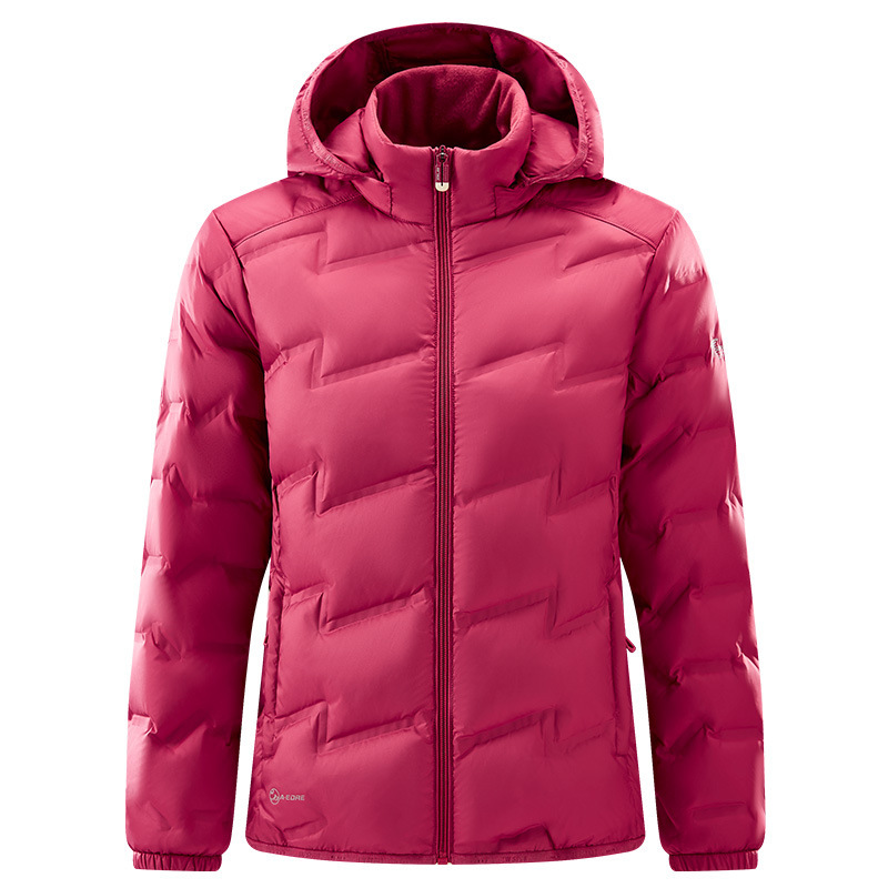 Down Jacket New Fall/Winter Couple's Thickened Hooded Warm Coat Graphene Heat-Retaining Outdoor Camping