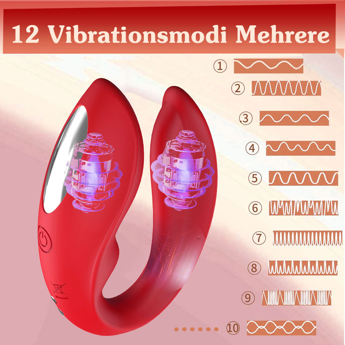 Silicone U Shape Massager: Ergonomic Design with Powerful Vibration Settings