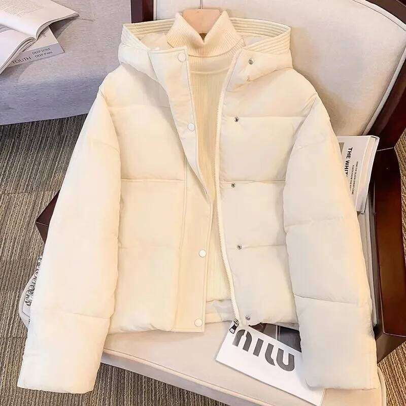 2025 New Women Jacket Winter Parka Down Cotton Jacketsloose Thick Warm Hooded Parkas Casual Long Coat Waterproof Outwear Womens Coat