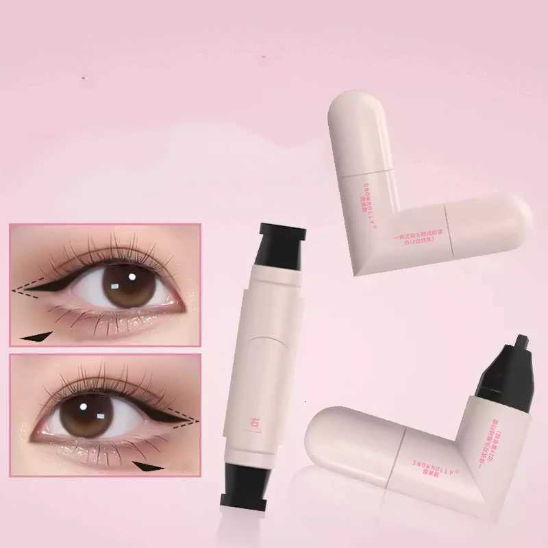 Black Brown Liquid Eyeliner Stamp DIY Triangle Eye Liner Extension Stamps Waterproof Long Lasting Fast Dry Eyes Makeup TemplateL251024