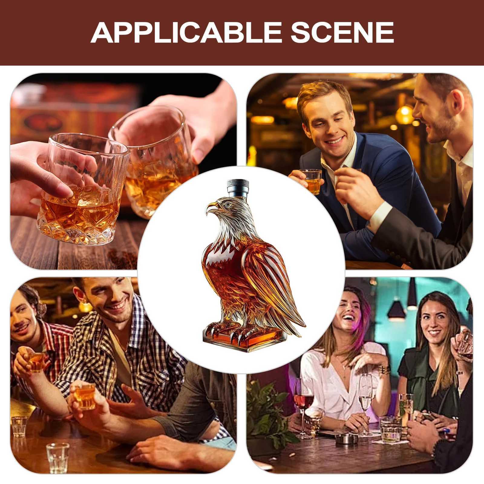 Liquor Decanter Dad Husband Whiskey Decanter Bottle Exquisite Liquor Bottle Fun He Decoration for Holidays Y251024