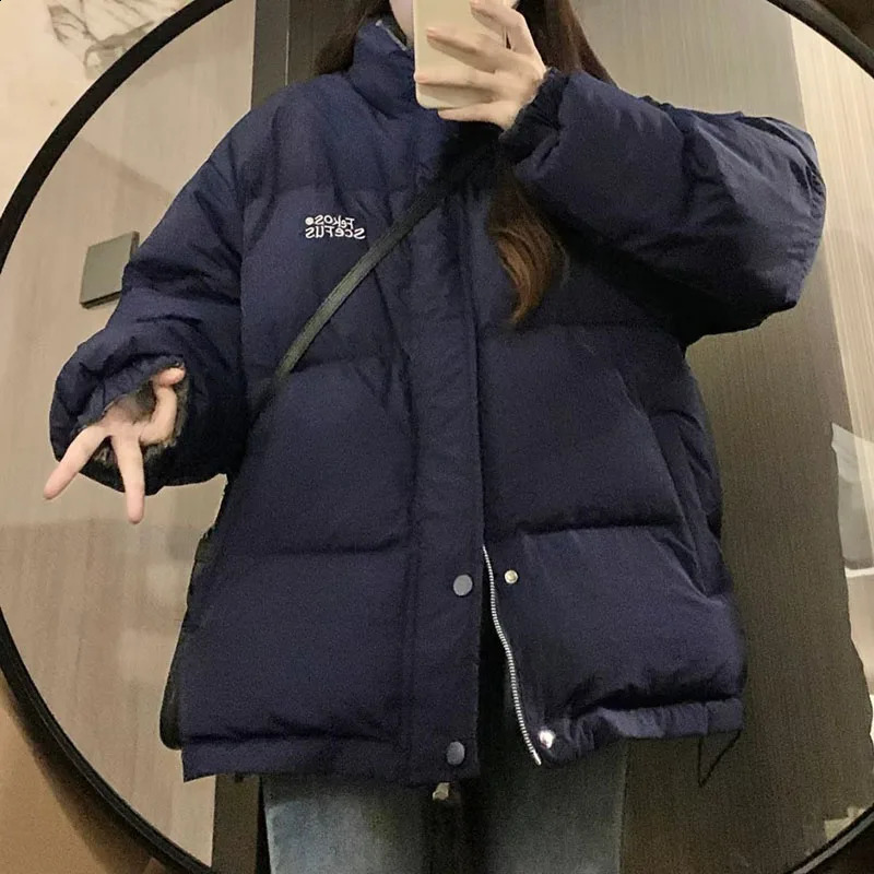 Lightweight Bread Jackets Men Women Reversible Thickened Warm Parkas Japanese Baggy Casual Couple Coats Winter Unisex Cargo Tops 251020