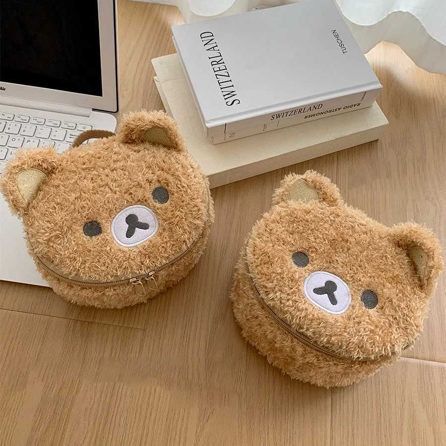 Cute cartoon bear cosmetic bag female largecapacity portable travel handheld wash storage bagT251024