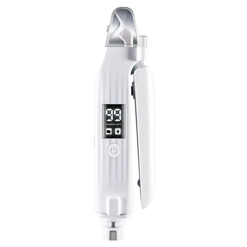 2 in 1 Electric Dog Nail Grinder and Clipper Rechargeable Pet Toenail Clippers with LED Lights for Small Medium Large DogsCats Z20251024