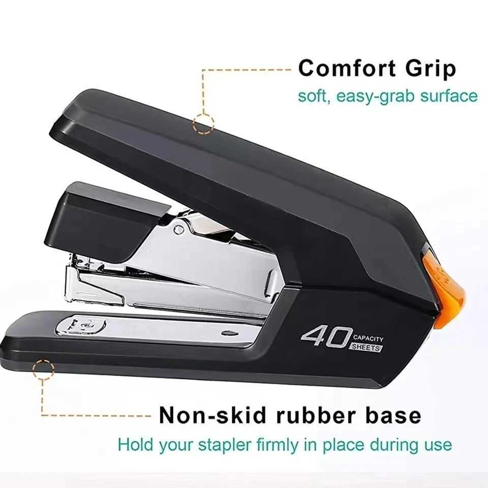 Effortless Desktop Stapler 4050 Sheet Capacity One Finger Stapling Easy to Load Ergonomic Heavy Duty Stapler S251024