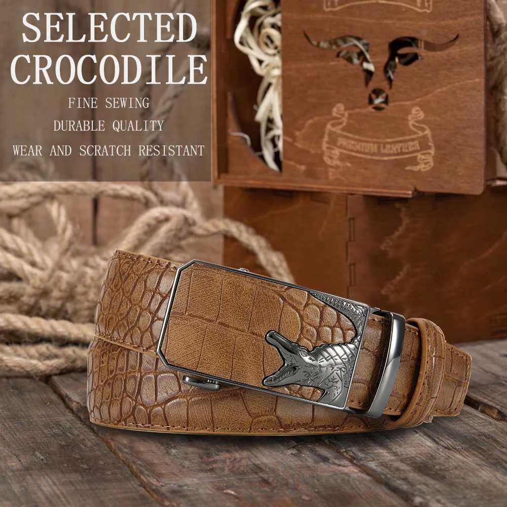 Mens PU Leather Belt Fashion Automatic Buckle Belt for Popular Business High Quality Male Belt Multi Color W251024