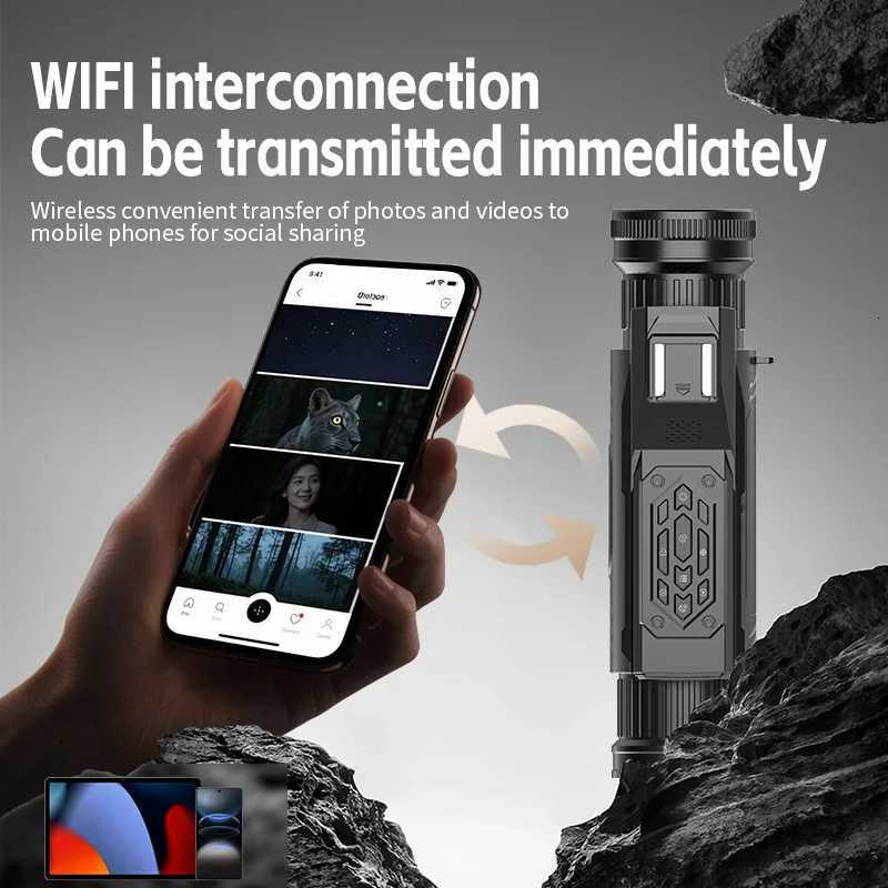 4K colorful infrared night vision device 64 million day and night macro reconnaissance sight monocular handheld camera D12 Y251017