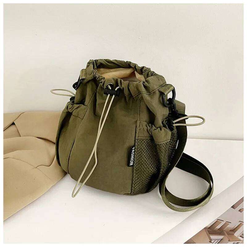 Casual Single Shoulder Commuter Mobile Phone Crossbody Bag Nylon Material Women Handbags