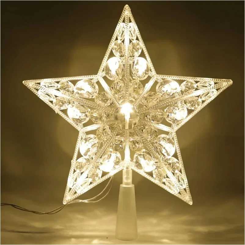 1522cm Christmas Tree Decoration Stars Warm White Lights Home Room Decor LED Shining Lamp Xmas Festival TopStar Navidad 107in C251024