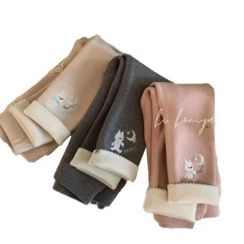 Girls Fleece Leggings Autumn WInter Korean Velvet Warm Pants 16Years Old Girl Casual Thicken TrousersT251024