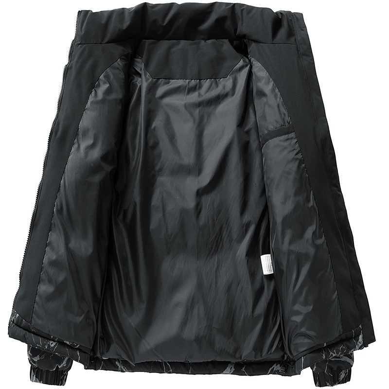 Mens Winter Down Padded Jacket 2025 New Fashion Brand Winter Coldproof Jackets Mens Thickened Standup Collar Cotton Parkas Z251024