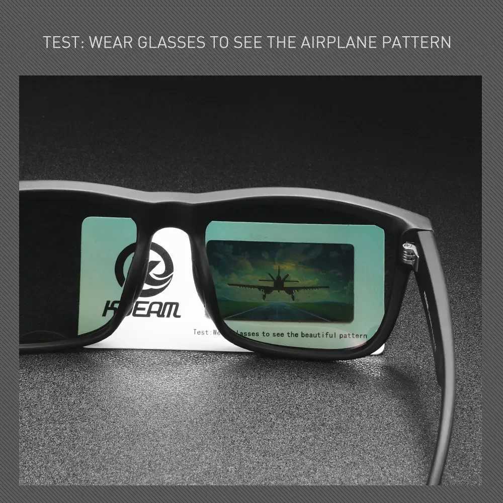 2024 KDEAM New Polarized Sunglasses For Men White Frame UV400 Protection Lens Black Driving Sun Glasses Fishing EyewearT251024