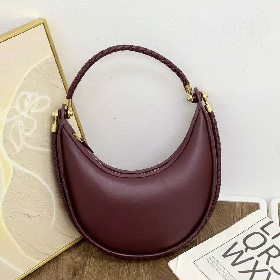 Luxury bag New Woven Half Moon Braided Rope Underarm Fashion Handheld Shoulder Crossbody Dumpling Bag for Women