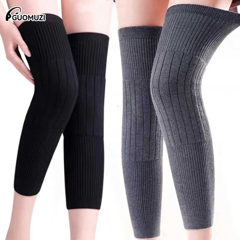 1 Pair Thermal Cashmere Knee Leg Warmers Stretchy Knee Brace Winter Warm Leg Sleeves Kneepads Muscle Joint Care Knee Support PadW251024