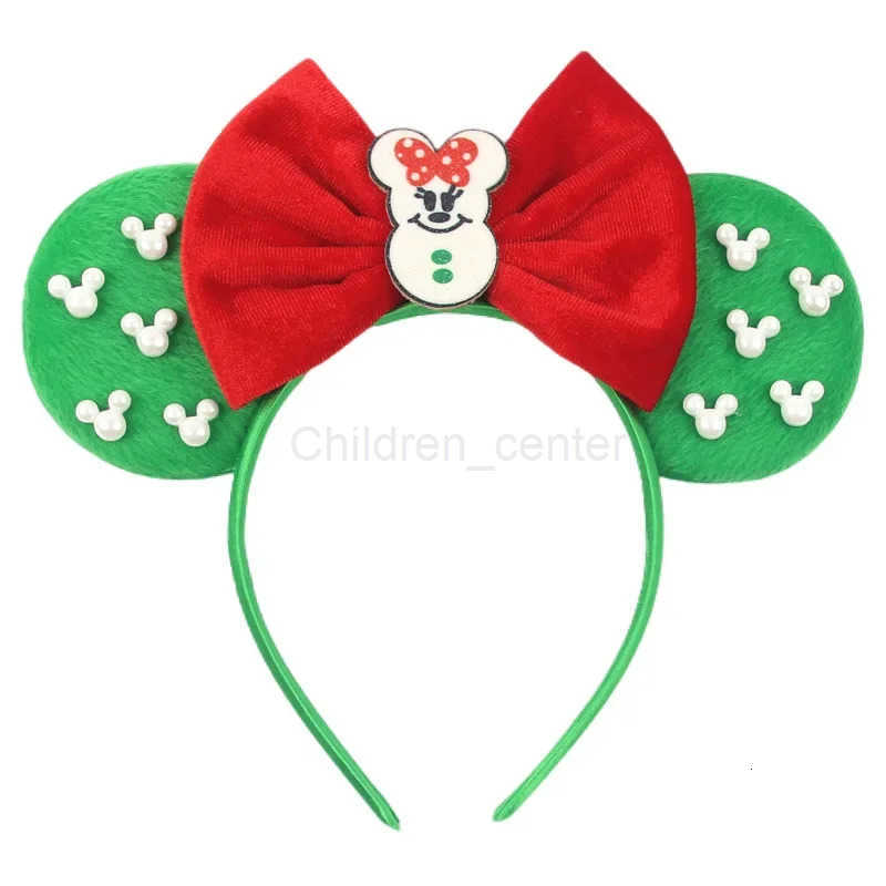 Disney Mickey Mouse Christmas Ear Headband - Elk Hairbands with Pearl Minnie Bow for Children & Adults