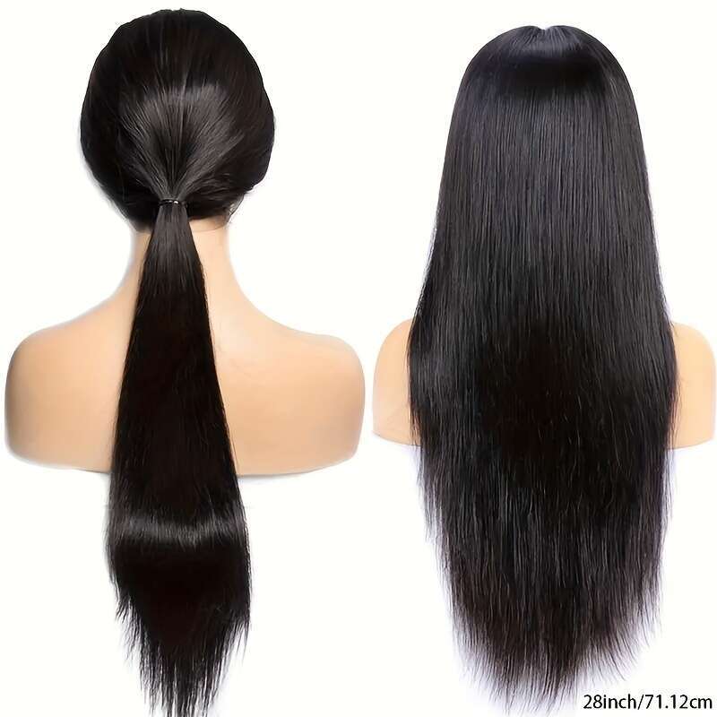 Human Hair Plucked 200% Density Pre Cut Lace Free Part Glueless and Go Wig HD Straight 4x4 wig human hair Real No Glue Ready to Wear Wigs for Women