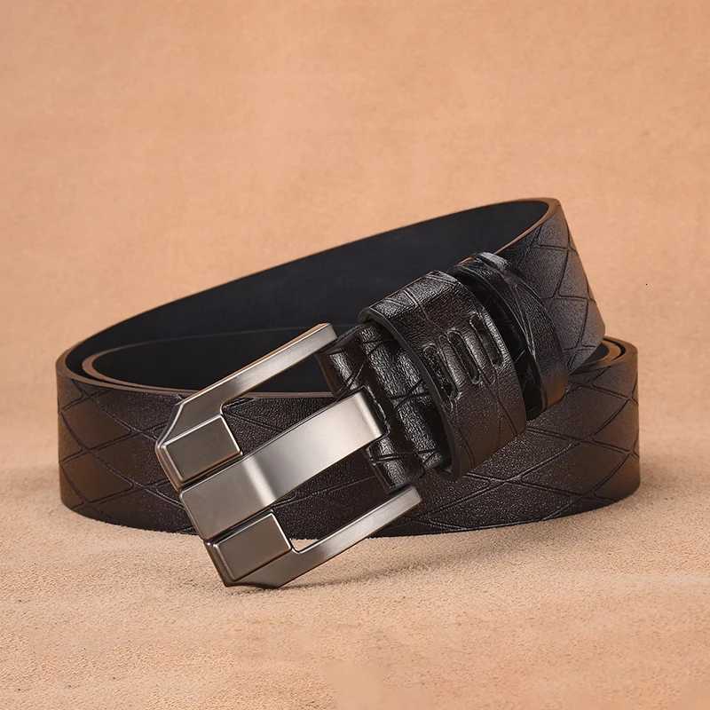 Fashionable Mens Belt Suitable For Business Casual Pin Buckle Belt Simple And Versatile Youth Fashion PU Belt W251024