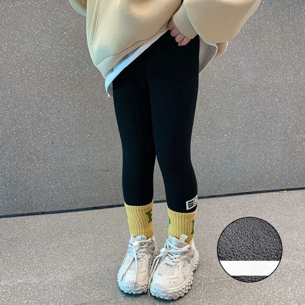 1pcs Autumn Winter Girls Leggings Baby Plush Pants Kids Thermal Pants Children Fashion Korean Version Trousers Casual BottomsT251024