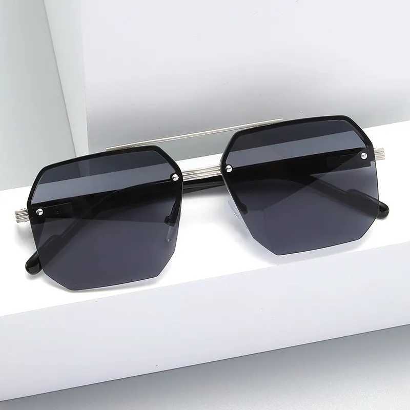 Polygon Sunglasses Rectangle Fashion Metal Frame Women Men Large Square Sun Glasses for Female Male Gradient Traveling Oculos T251024