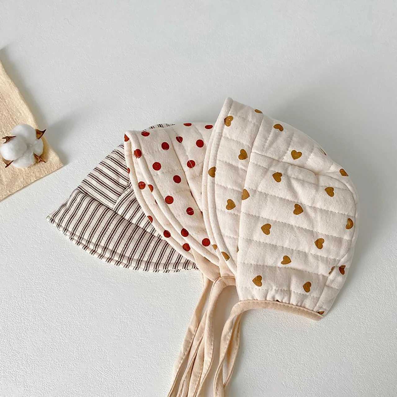 Thicken Cotton Baby Ear Protection Cap Winter Warm Newborn Fetal Hats Large Eaved Windproof Kids Tie Headgear Bonnet 318MonthL251024