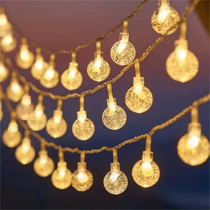 153M Christmas Lights Snowflake String Lights Fairy Lights Waterproof Star Ball LED Lamp for Home Christmas Tree Garden Decor C251024