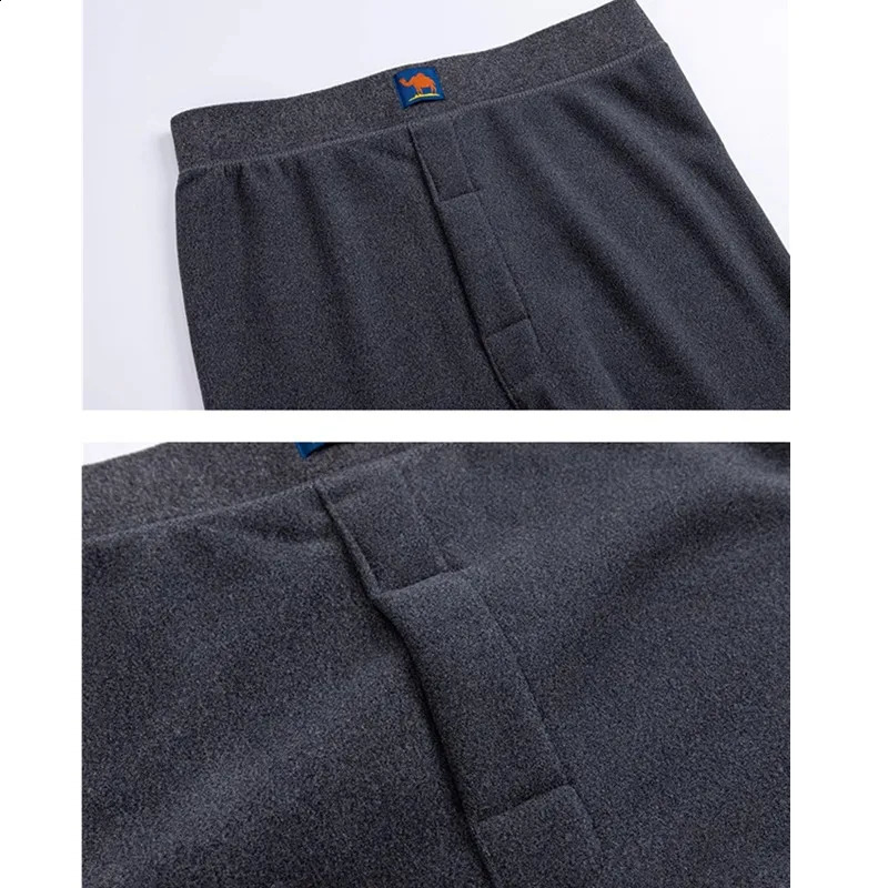 Gray Mens Padded Warm Pants Winter Thermal Underwear Bottoms Blue Khaki Black Available Asian Size XL6XL 251018