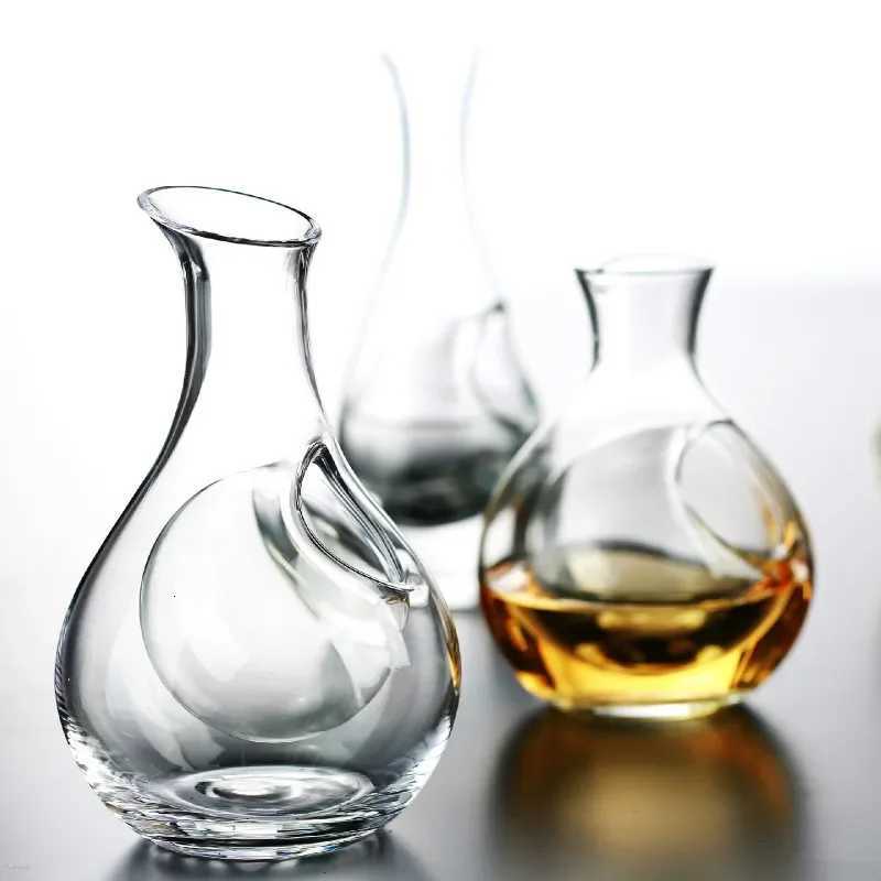 300400ml Hip Flask Whisky Vodka Sake Soju Lead Crystal Decanter Wine Bottle He Bar Tools Y251024