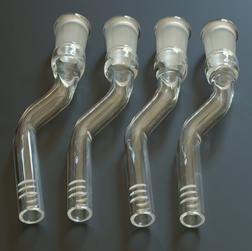 3 PCS Glass Downstem Diffuser With 6 Cuts Hookah Pipe Flush Top 14 Female Reducer Adapter Lo Pro Diffused Down Stem For Glass Beaker Bong Water Pipes