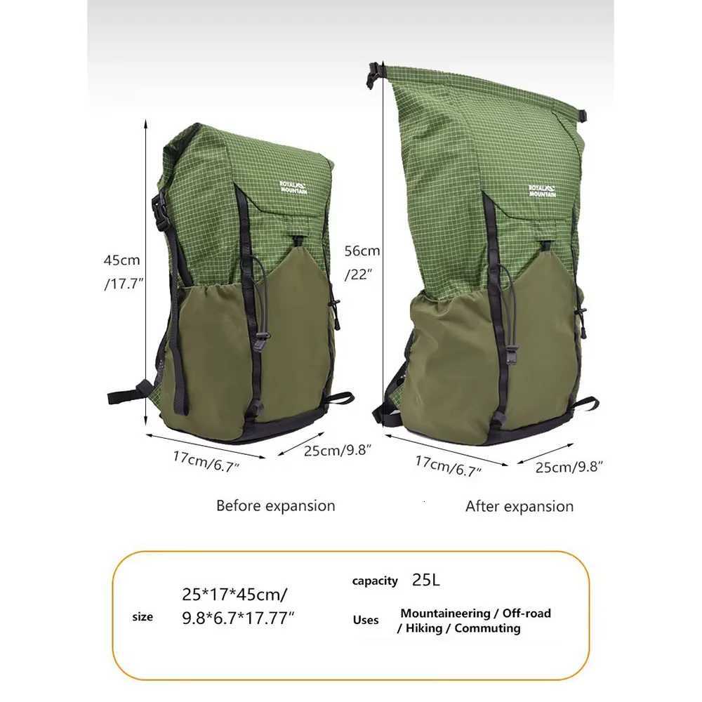 25L Ultralight pack Dynea Foldab Hiking pack AntiSlash RollTop Daypack Casual king Rucksack Only 450g Y251017