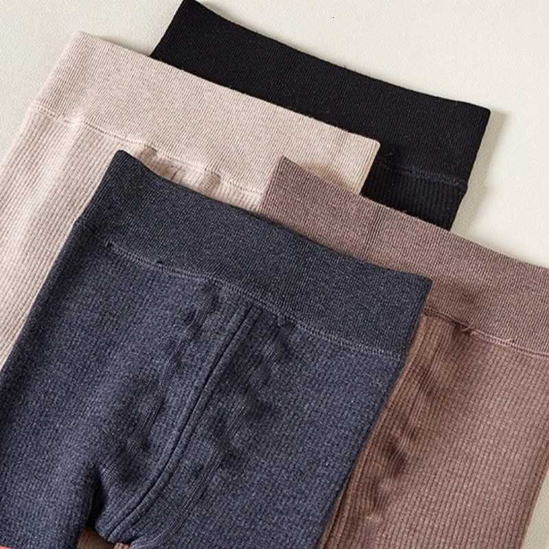2025 New Winter Children Girls Solid Color Pit Strip Render Pants Toddler Fleece Padded Warm Trousers Kids LeggingsT251024