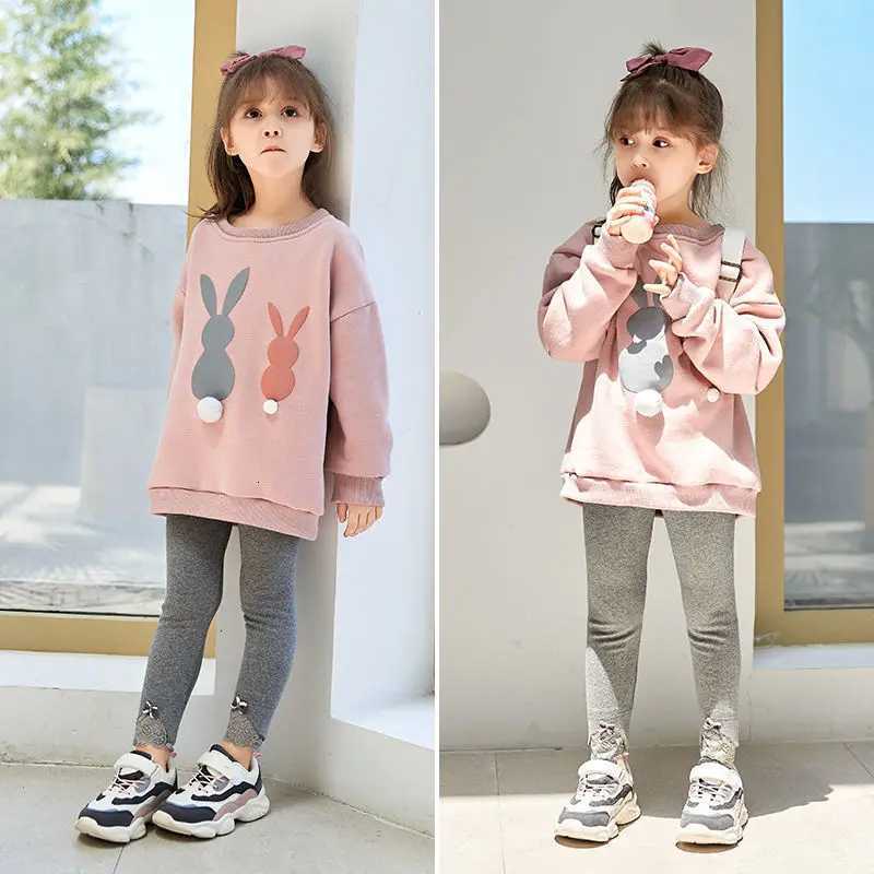 1pcs Girl Spring Autumn Kid Legging Children Tight Child Casual Pants Lace Toddler Skinny Cropped TrouserT251024