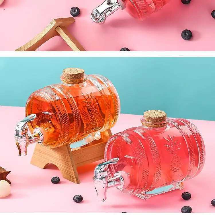 Soda Dispenser with Spout Refillable Brage Jug Leakproof WineFruit Jar Fridge Ju Dispenser Cold Brewing Tea Y251024