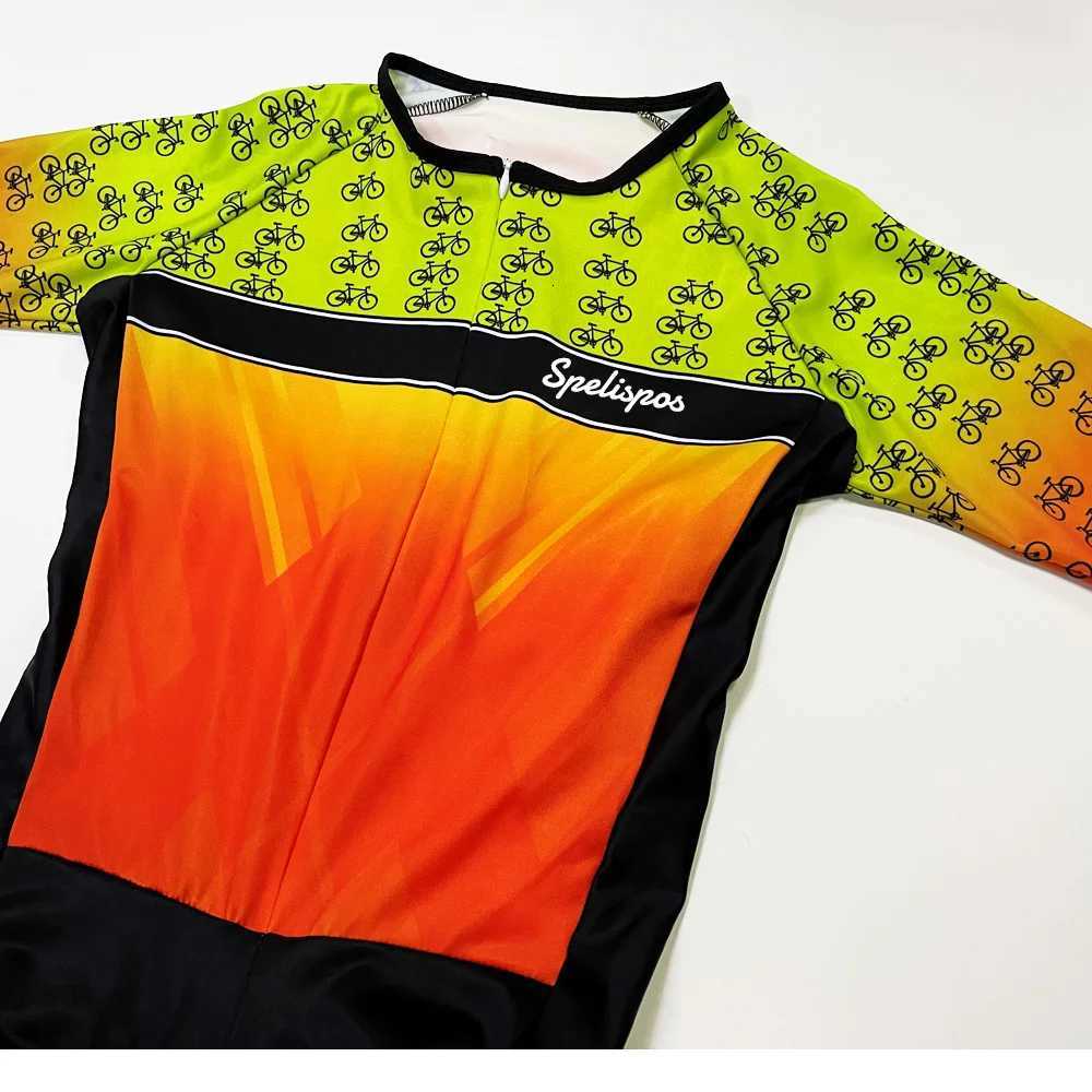 Cycling Skinsuit Women One Piece Bodysuit Summer Bike Speedsuit 3 Pockets Triathlon Jumpsuit Conjunto Ciclismo Mujer TrisuitT251024